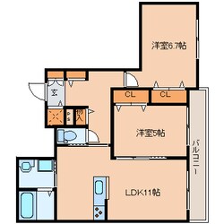 平城山駅 徒歩3分 3階の物件間取画像